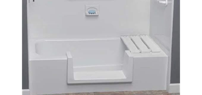 Step-Through Tub-To-Shower - Walk-In Tub Conversion Kit for Elderly Individuals