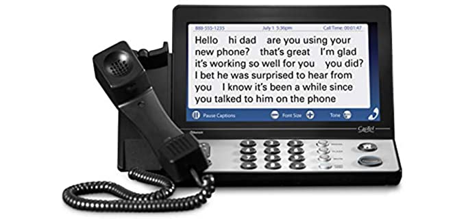 Hamilton CapTel 2400i - Best Phone for Hearing Impaired Elderly