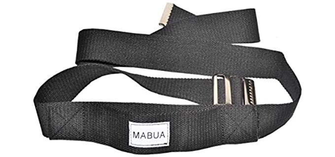 Mabua Black - Gait Belt for Seniors for Lift and Transfer