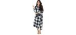 Leveret Robe - Flannel Nightgown for Seniors