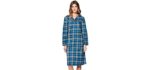 Casual Nights Long Sleeve - Flannel Nightgown