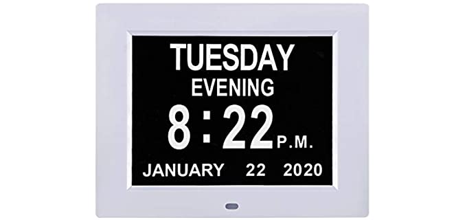 LaMi 8 Inch - Calendar Clock