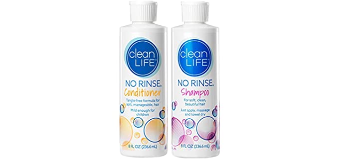 No-Rinse Shampoo and Conditioner - Rinse Free Shampoo for the Elderly
