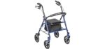 Drive Medical 4 Wheel - Rollator Upright Walker for the Elderly