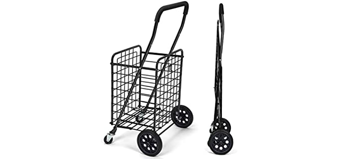 Pipishell Compact - Dual-Swivel Folding Shopping Cart for the Elderly