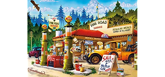 Buffalo games Pine Road - Jigsaw Large Piece Puzzles for Seniors