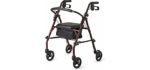 Healthcare Direct Steel - Roller Walker with Seat for Seniors