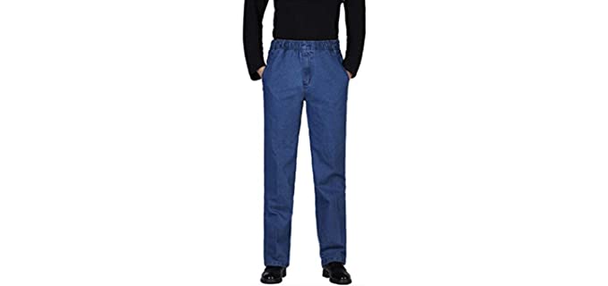 Locachy Casual - Elastic Waist Jeans for Seniors