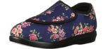 Propet Women's Cush n Foot - Velcro Slippers for the Elderly