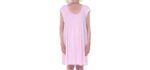 Dignity Cotton - Velcro Pajama Dress for the Elderly
