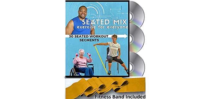 Vitality 4 Life Seated Mix - Exercise Bands and DVD for Seniors