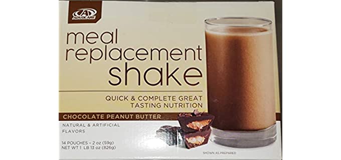 Advocare Meal Replacement Shake, Chocolate Peanut Butter, Box of 14 Single Serve Pouches