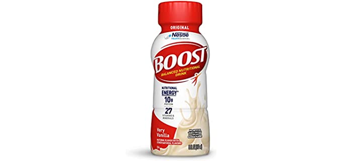 BOOST Original Nutritional Drinks, Very Vanilla, 8 Fl Oz Bottles, Pack of 24