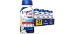 Ensure Plus Nutrition Shake with Fiber, 24 Count, 16 Grams of Protein, Meal Replacement Shake, Vanilla, 8 Fl Oz