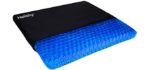 Gel Seat Cushion, Double Thick Egg Gel Cushion for Pressure Pain Relief, Breathable Wheelchair Cushion Chair Pads for Car Seat Office Chair (16x14x1.65inch)