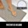 Gorilla Grip Patented Shower Stall Mat, 21x21, Machine Washable, Square Bathroom Bath Tub Mats for Stand up Showers and Small Bathtubs, Drain Holes Keep Floor Clean, Suction Cups, Beige Opaque