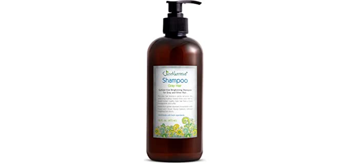 Gray Hair Shampoo | Gray Hair Treatment | Just Natural Hair Care | Natural Shampoo | Just Nutritive | 16 Oz