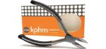 Kohm CP-900 Toenail Clippers for Thick, Fungal or Ingrown Toenails, Soft Rubber Handle, 5