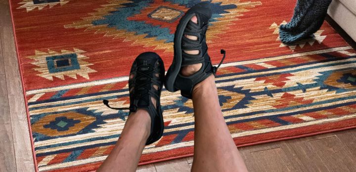 Showing Dream Pairs Adventurous Summer Outdoor Sandals in black/dark grey color