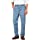 Soojun Mens Casual Loose Fit Elastic Waist Jeans Denim Pants, Denim Blue, 34W x 30L