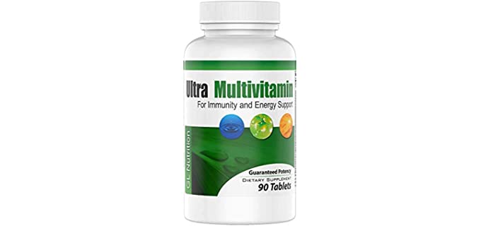 Ultra Multivitamin by GL Nutrition | Complete Daily Multivitamin Formula for Men & Women 50 | 67 All-Natural Ingredients to Boost Immunity, Increase Energy, Support Healthy Body Function | 90 Tablets