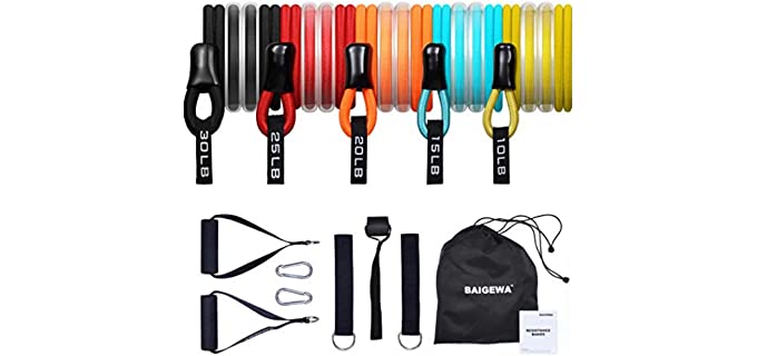 13Pcs Safe and Unbreakable Resistance Bands Set Latext Exercise Equipment Home Rehabilitation Training Bands Exercise Bands Gift Resistance Bands for Seniors