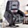 ANJ Big Power Lift Recliner Chair Wide Electric Massage Recliners for Elderly Fabric Living Room Overstuffed Reclining Chair for Adults with Heated Vibration, USB Ports, Massage Remote Control Grey