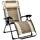 Amazon Basics Outdoor Padded Adjustable Zero Gravity Folding Reclining Lounge Chair with Pillow - Beige