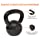 Amazon Basics Cast Iron Kettlebell with Enamel Finish, 35-Pound, Black