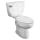 American Standard 2467016.020 Cadet Right Height Elongated Pressure-Assisted Toilet, 1.6 GPF, White