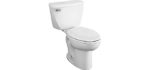 American Standard 2467016.020 Cadet Right Height Elongated Pressure-Assisted Toilet, 1.6 GPF, White