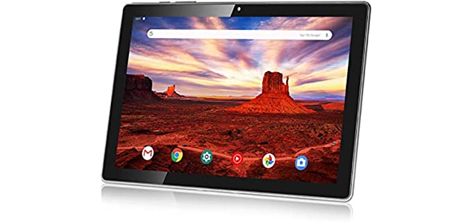 Android 11.0 Tablet 10 Inch,HAOVM MediaPad P10 Tablets Octa-Core 1.6GHz Processor,3GB RAM,64GB Storage,10.1