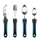 BUNMO Adaptive Utensils - Weighted Knives Forks and Spoons Silverware Set for Elderly People Disability Parkinsons Arthritis Aid Handicapped Hand Muscle Weakness Large Grip Built Up Utensils