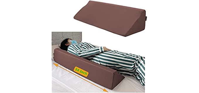 Bed Rails Foam Wedge for Elderly Adults Bed Rail Padding Railings Seniors Assist Side Rails Safety Guard Hospital Medical Bumpers Cushion Covers Pads for Disabled 7