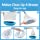 Bedpan with 30 Super Absorbent Pads and Liners Disposable Bags, Bed Pans for Elderly Females Women and Men Comfortable, Thick PP Extra Large Heavy Duty by MINIVON