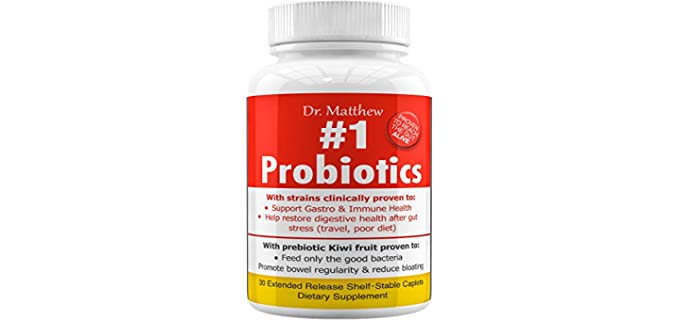 Best Prebiotics and Probiotics for Women, 15 Billion CFU, Probiotics for Men & Teens. Lactobacillus Rhamnosus, Plantarum, Gasseri & Reuteri. 15 Strains. Digestive, Immune System & Weight Loss Support.