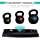 Best Choice Products 3-Piece Kettlebell Set with Storage Rack, HDPE Coated Exercise Fitness Concrete Weights for Home Gym, Strength Training, HIIT Workout 5lb, 10lb, 15lb
