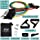 Black Mountain Products Resistance Band Set with Door Anchor, Ankle Strap, Exercise Chart, and Carrying Case