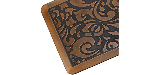Butterfly Kitchen Mat Anti Fatigue Comfort Floor Mats - Perfect for kitchen and Standing Desks, Waterproof Kitchen Floor Mat Mothers Day Gifts, 20 x 39 inches, Light.Antique