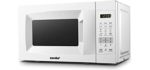 COMFEE' EM720CPL-PM Countertop Microwave Oven with Sound On/Off, ECO Mode and Easy One-Touch Buttons, 0.7 Cu Ft/700W, Pearl White