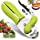 Can Opener Handheld, Hand Can Opener with Waiter Corkscrew, Manual Can Openers for Seniors with Arthritis, Can Openers HandHeld Smooth Edge Good Grip Handle, Hand Can Opener Camping/Kitchen, Green