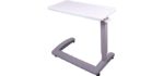 Carex Overbed Table and Hospital Bed Table - Table With Wheels - Over The Bed Table For Home Use and Hospital