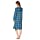 Casual Nights Women's Flannel Plaid Long Sleeve Sleepwear Nightgown - Navy - Large