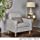 Christopher Knight Home Sawyer Mid-Century Modern Fabric Club Chair, Light Grey Tweed / Natural