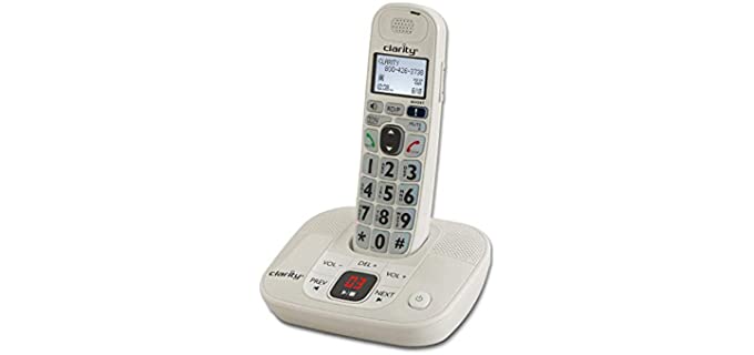 Clarity D712 Moderate Hearing Loss Cordless Phone - Base Phone for Clarity D702HS (Not Included)
