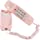 Corded Phone - Phones for Seniors - Phone for Hearing impaired - Ladies Pink - Retro Novelty Telephone - an Improved Version of The 1965 Cord Phones for Home -Analog Phone - Big Button - iSoHo Phones