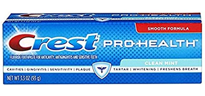 Crest Pro-Health Toothpaste Clean Mint, 3.3 Fl Oz