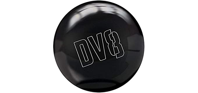 DV8 Poly Bowling Ball, Just Black, 8-Pound