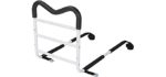 Drive Medical 1222P Adjustable Height Home Bed Assist Handle, White