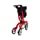 Drive Medical RTL10266-T Nitro DLX Foldable Rollator Walker with Seat, Red